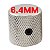 Knob Thida Flat Top 6,4mm Metal Cromado Com Trava - Imagem 1