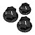 Knobs Thida Jazz Bass Preto e Branco Volume Tone - Imagem 2