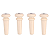 Kit 04 Pinos Thida Plástico Baixolão Marfim - Imagem 3