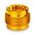 Adaptador RPC 3/8 5/8 Suporte De Microfone Metal Dourado - Imagem 1