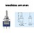 Mini Toggle Thida Switch SPDT 3 Terminais Azul - Imagem 4