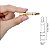 Adaptador Theodor P10/P2 Stereo Fone Dourado - Imagem 5