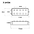 Captador Humbucker Wilkinson Soap Bar Para Baixo Musicman 5 Cordas - Imagem 4