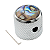 Knob De Aço Para Guitarra Telecaster Cromado Dome com Top Abalone - Imagem 1