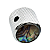 Knob De Aço Para Guitarra Telecaster Cromado Dome com Top Abalone - Imagem 2