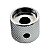 Knob De Aço Para Guitarra Telecaster Cromado Dome com Top Abalone - Imagem 3