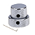 Knob Duplo Cromado para Potenciômetro Concêntrico Jazz Bass Estilo 62s - Imagem 1