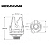 Jack P10 Stereo Estéreo 1/4" Alpha Para Guitarra Contra Baixo - Imagem 2