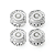 Kit Com 04 Knob Speed Control Para Guitarra Les Paul Transparente - Imagem 1