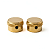 Kit Com 02 Knob Botão G Arrow Thida Dourado Para Guitarra Semiacústica 6mm - Imagem 1