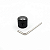 Kit 02 Knob Preto De Alumínio P/ Guitarra E Baixo Com Parafuso Padrão Imperial CTS 6,35mm - Imagem 2