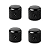 Kit 04 Knob Preto De Alumínio P/ Guitarra E Baixo Com Parafuso Padrão Imperial CTS 6,35mm - Imagem 1