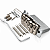 Ponte Wilkinson WOV10 Series Tremolo 2 Pivôs Estilo Strato (52,5 mm) - Imagem 3