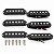 Set Captador Single Coil Guitarra Strato Ponte Meio Braço Alnico V 6.4K 52mm Preto - Imagem 5