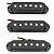 Set Captador Single Coil Guitarra Strato Ponte Meio Braço Alnico V 6.4K 52mm Preto - Imagem 1