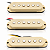 Set Captador Single Coil Guitarra Strato Ponte Meio Braço Alnico V 6.4K 52mm Creme - Imagem 4