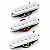 Set Captador Single Coil Guitarra Strato Ponte Meio Braço Alnico V 6.4K 52mm Branco - Imagem 1
