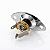 Jack Plate Oval  Cromado, Conector P10 P/ Guitarra Baixo - Imagem 5