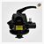 Válvula seletora do filtro Nautilus F450-750X parafusada com manômetro - Imagem 1