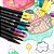 Kit Criativo de Desenho e Colorir - Canetas Aquarela e Livro de Colorir - Imagem 2