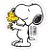 Borracha SNOOPY - UNIDADE - TILIBRA - Imagem 1