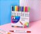 Kit 12 Caneta Brush Ponta Pincel Lettering Duas Pontas - Imagem 1