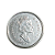 Moeda Comemorativa de 25 Cents - Quinquagésimo Aniversário da Rainha Elizabeth II - Imagem 1