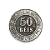 Moeda 50 Réis 1887 do Império do Brasil - Imagem 1