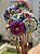 Buquê Jardim de Fuxicos – 10 Flores Artesanais - Imagem 1