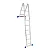 ESCADA MULTIFUNCIONAL 4x3 ALUMINIO 12 DEGRAUS MOR 5131 - Imagem 10