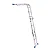 ESCADA MULTIFUNCIONAL 4x3 ALUMINIO 12 DEGRAUS MOR 5131 - Imagem 9