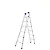 ESCADA EXTENSIVA ALUMINIO 3 EM 1 - 2X6 MOR 005202 - Imagem 1
