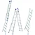 ESCADA EXTENSIVA ALUMINIO 3 EM 1 - 2X7 MOR 005203 - Imagem 1