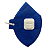 RESPIRADOR ECOAR - PFF2 - COM VALVULA - AZUL -  C.A. 38812 PLASTCOR 700.01262 - Imagem 1