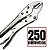 ALICATE DE PRESSAO 10" MORDENTE RETO MARCA MTX - Imagem 4