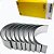 BRONZINA BIELA GOL/SAVEIRO AP 84/96 - SBB-390-J 0,50 SPA/SB70390 0,50 SPA MARCA MAHLE METAL LEVE - Imagem 1