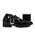 Kit Sapato Social Cinto e Carteira Masculino Verniz Macio Confortável Schiareli 835 - Imagem 1
