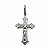 Pingente de Prata Cruz com Cristo 30x20mm - Imagem 1