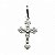 Pingente de Prata Cruz com Cristo 19x12mm - Imagem 1