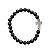 Pulseira Cruz Homem De Fé Madeira Preta 8mm - Imagem 3
