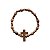 Pulseira Cruz Dezena Madeira Imbuia 6/8mm - Imagem 4