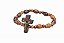 Pulseira Cruz Dezena Madeira Imbuia 6/8mm - Imagem 1