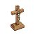 Crucifixo Madeira Mesa 7cm Com São Bento - Imagem 2