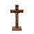 Crucifixo Madeira Mesa E Parede 17cm Com São Bento - Imagem 1