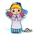 Almofada Naninha Anjo Menina com Oracao - Imagem 1