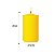 Vela Decorativa amarelo 4 uni 6cm Decoração - Imagem 3