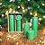 Trio de Velas Cilíndricas Verde  5cm, 10cm E 15cm Decoração Festas - Imagem 2