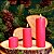 Trio de Velas Cilíndricas Vermelha  5cm, 10cm E 15cm Decoração Festas - Imagem 6