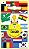 Adesivo na Caixinha com 48 bandeiras da Copa do Mundo - Imagem 1
