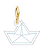 Charm barquinho de papel - Imagem 1